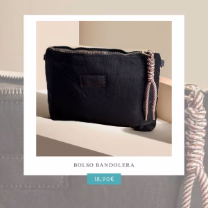 Bolso bandolera negro