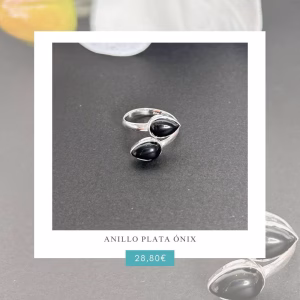 Anillo Plata Ónix