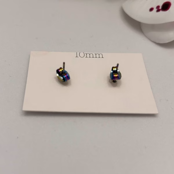 Pendientes Unisex Botón Cromáticos