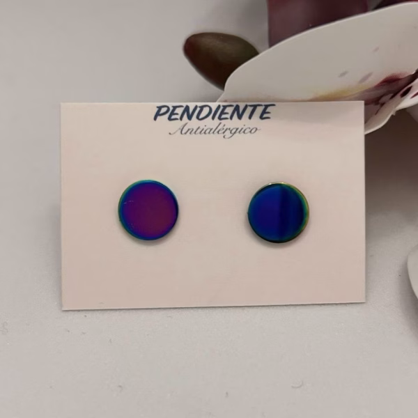 Pendientes Unisex Botón Cromáticos