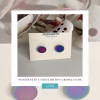 Pendientes Unisex Botón Cromáticos
