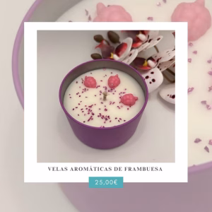 Vela Aromática de Frambuesa