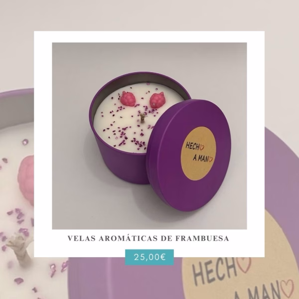 Vela Aromática de Frambuesa