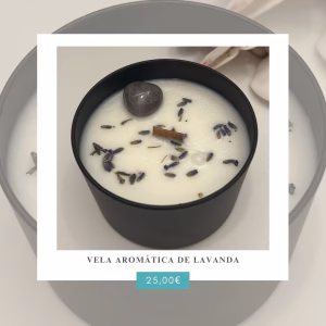 Vela Aromática de Lavanda