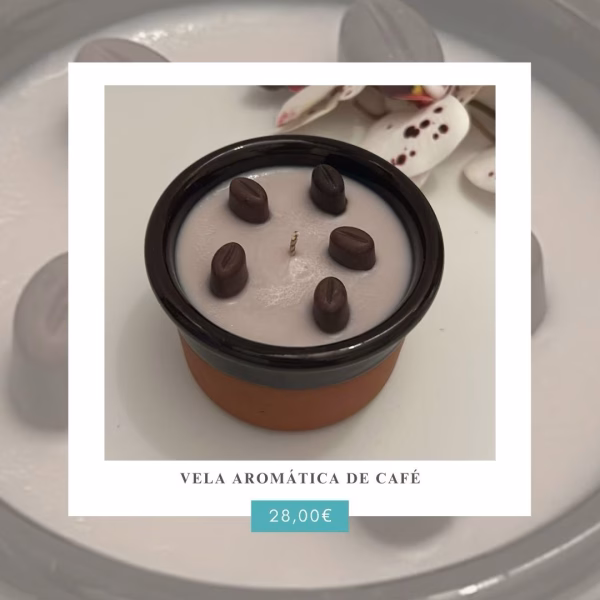 Vela Aromática de Café