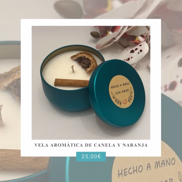 Vela Canela y Naranja