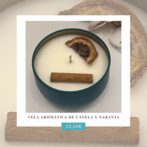 Vela Canela y Naranja
