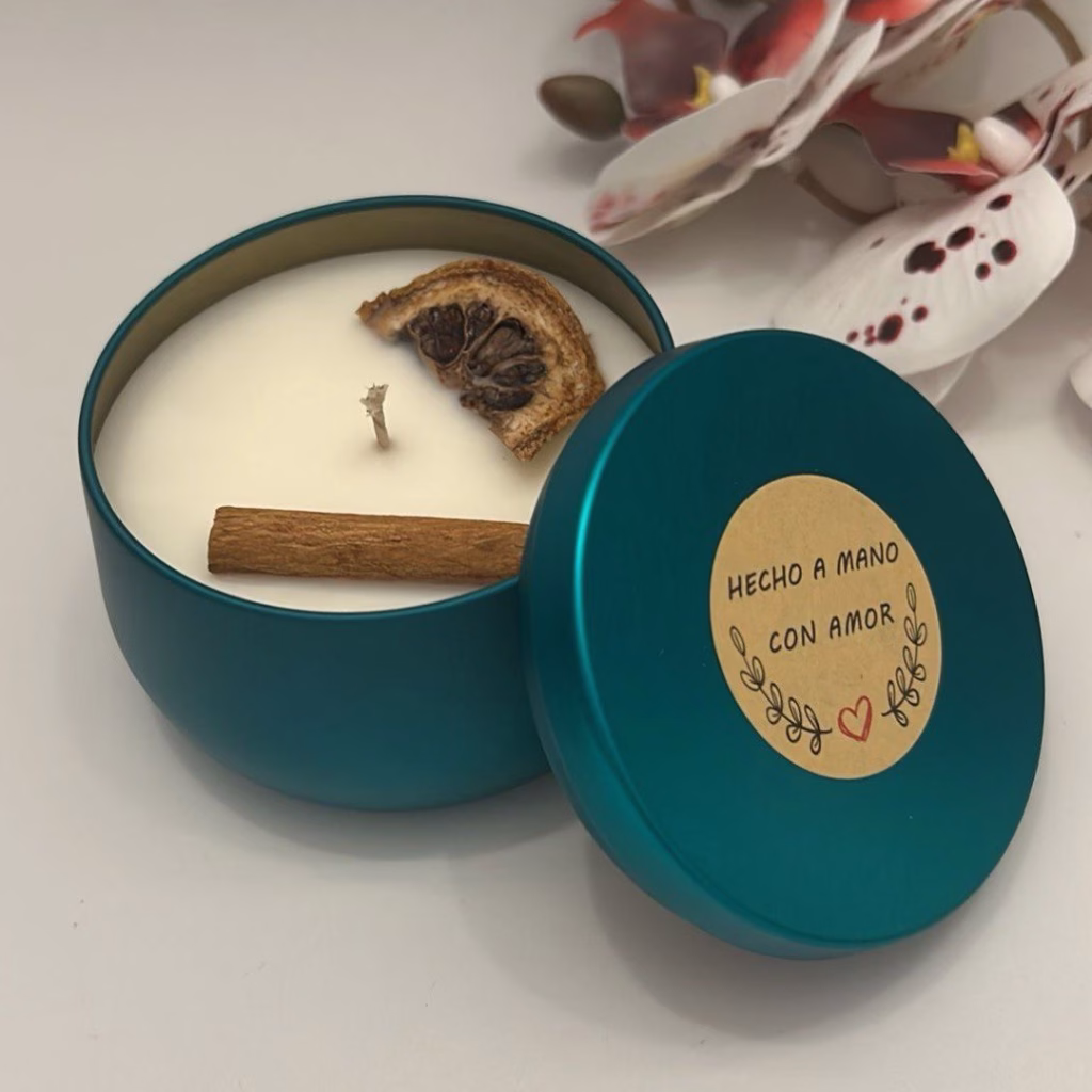 Vela Canela y Naranja