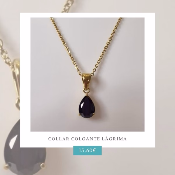 Collar colgante Lágrima