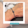 pulsera corazón plateada