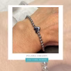 pulsera corazón plateada