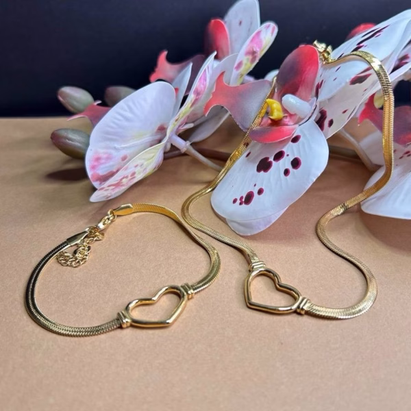 juego de joyas corazón