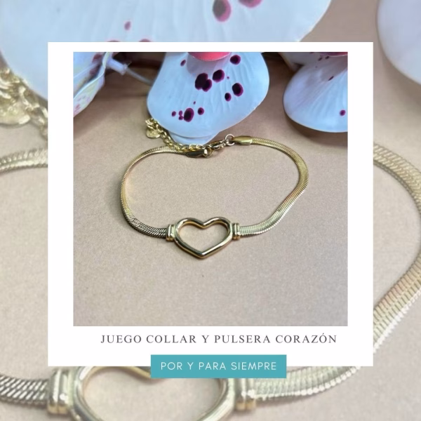 juego de joyas corazón