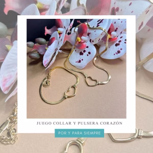 juego de joyas corazón