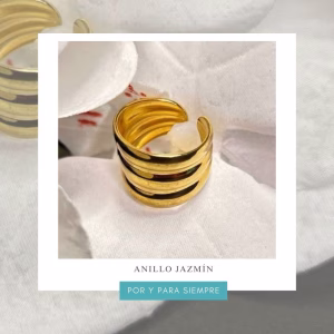 anillo jazmín dorado