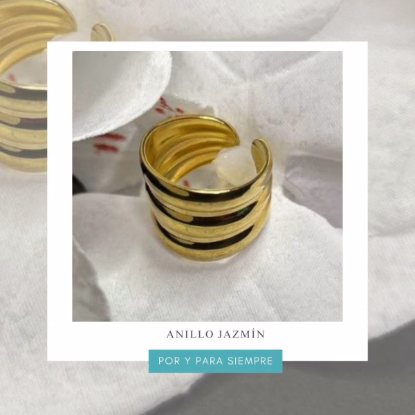 anillo jazmín dorado