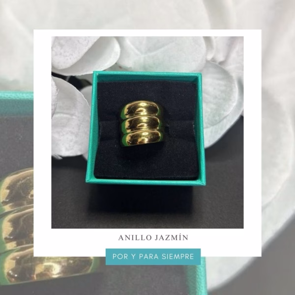 anillo jazmín dorado