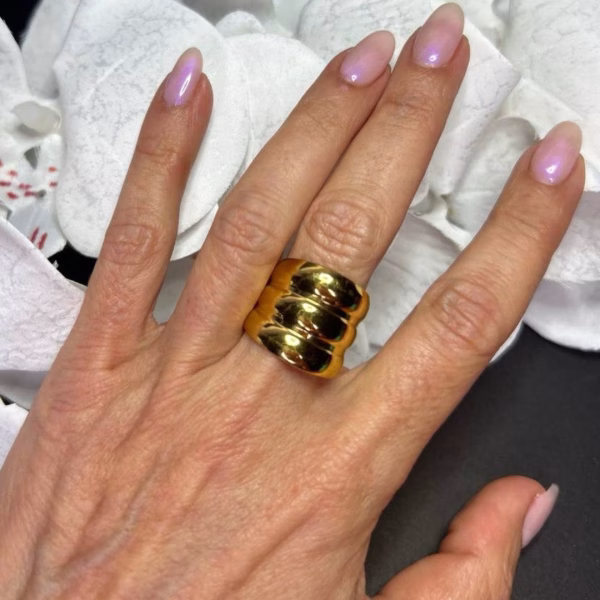 anillo jazmín dorado