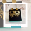 pendientes corazón dorados