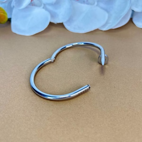 pulsera clavo plateada