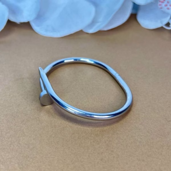 pulsera clavo plateada