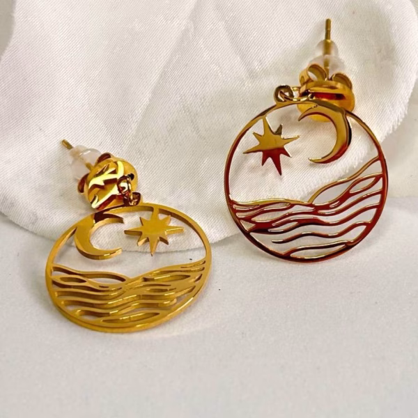 Pendientes Amanecer dorados