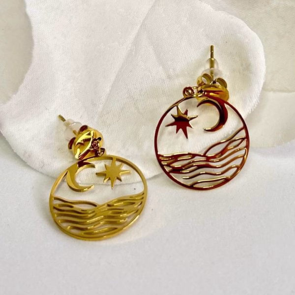 Pendientes Amanecer dorados