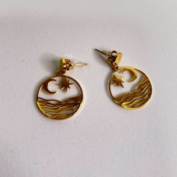 Pendientes Amanecer dorados