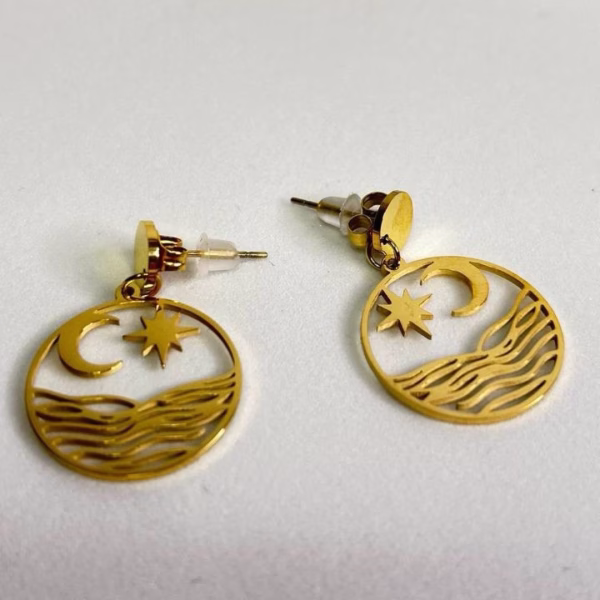 Pendientes Amanecer dorados