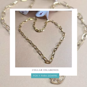 collar eslabones dorado