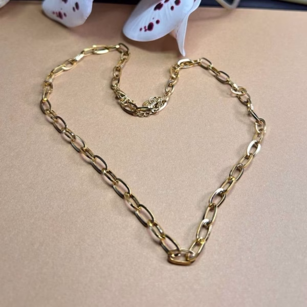 collar eslabones dorado