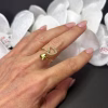 anillo doble corazón