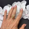 anillo doble corazón