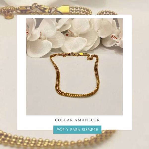 collar amanecer dorado