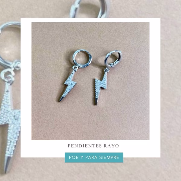 pendientes rayo