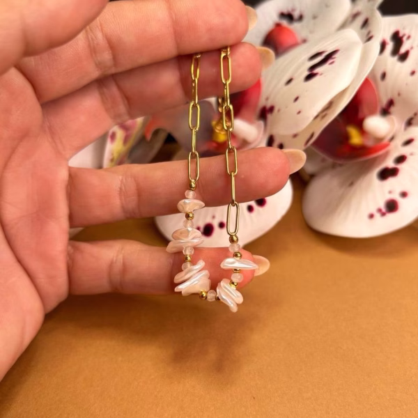 pulsera nácar dorada