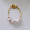 pulsera nácar dorada