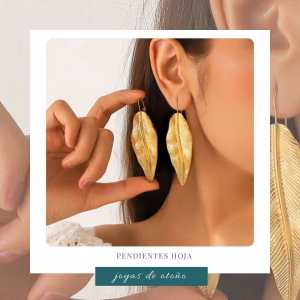 Pendientes Hojas en acero quirúrgico dorados y plateados