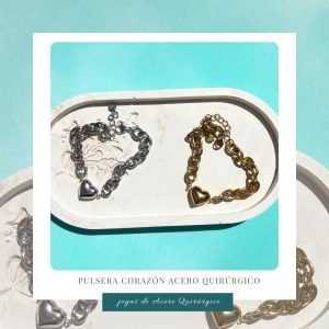 Pulsera Corazón Acero Quirúrgico