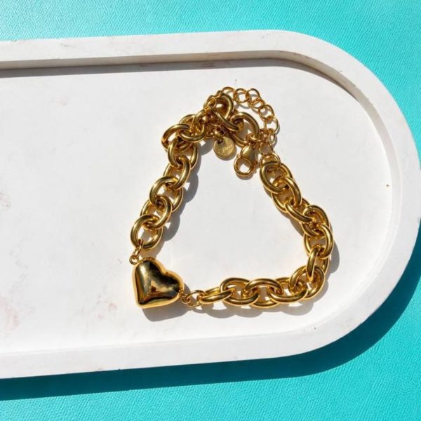 Pulsera Corazón Acero Quirúrgico